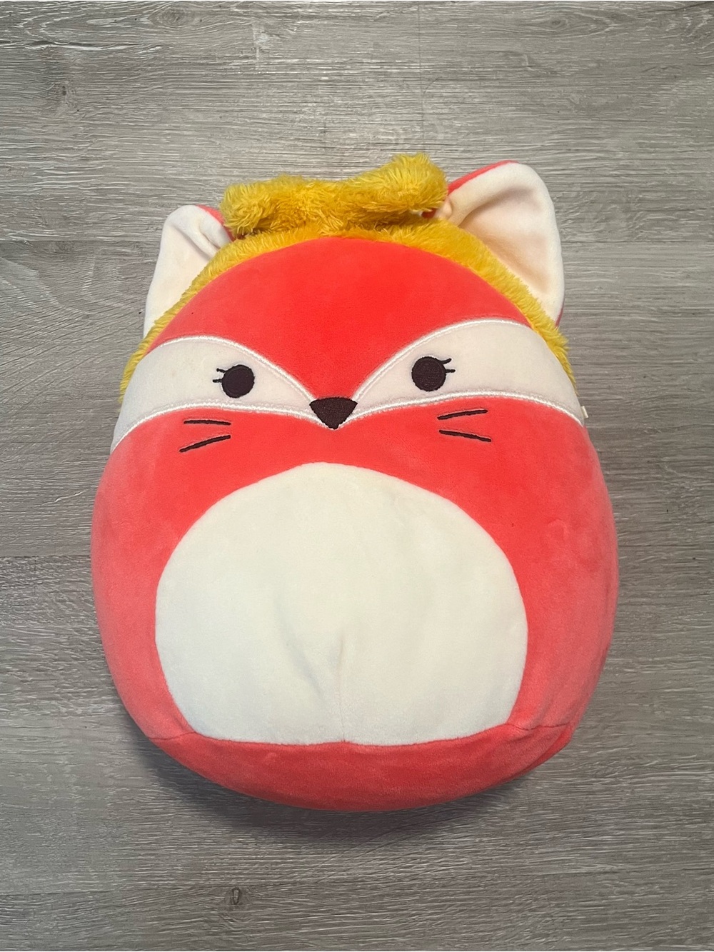 Fifi the Red Fox with a yellow headband Squishmallow
